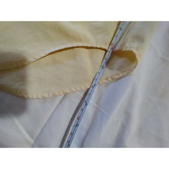 VINTAGE WOMENS PATAGONIA BUTTON UP COLLARED YELLOW SHIRT SIZE 8 - Picture 9 of 9